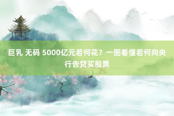 巨乳 无码 5000亿元若何花？一图看懂若何向央行告贷买股票